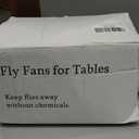 Fly Fans for Tables, Fly Repellent Fan with Adjustable Directional (360) Quiet Bug Fans with Soft Blades, Picnic Food Fans to Keep Flies Away, Powered by 2AA Batteries (Not Include)