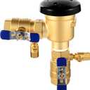 MorningRo 34-720A 3/4" 720A Brass Pressure Vacuum Breaker Assembly for Water Lines Valve Assembly Max 400 PSI Backflow Preventer Valve to Maintain Plumbing System Integrity (Blue)