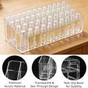 Rollerball Perfume Organizer, 44 Spaces Acrylic Fragrance Organizer, Lipstick Holder Lipgloss Holder, Clear