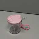 Hionxmga Pill Dispenser with 7 Large Compartments, Pill Organizer for Travel with Anti-Mixing Design, BPA-Free Pill Container with 20 Pcs Labels, Pink