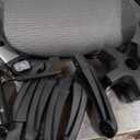 GABRYLLY Ergonomic Office Chair, High Back Home Desk Chair with Headrest, Flip-Up Arms, 90-120 Tilt Lock and Wide Cushion, Big and Tall Mesh Chairs for Man Woman, Grey Task Chair