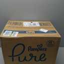 Pampers Pure Baby Diapers, Size 3 (16-28 lbs), 168, Up to 100% Leakproof, Premium Hypoallergenic Soft Diapers