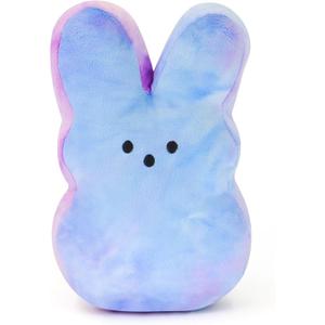 7.8" Soft Bunny Stuffed Animal - Adorable Spring Plush Toy for Easter Basket Stuffers, Holiday Home Decor & Kids GiftsBlue Purple- Tu