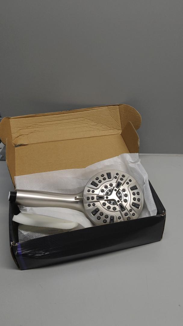 Pavezo® High Pressure Shower Head Handheld 5" Large, Extra Long 60" SS Hose 10-mode Portable Detachable Shower Head with Hard Water Filter for Bathroom, Anti-clog & Powerful to Clean Tile & Pets