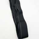 Universal Zippered Extension Strip – Adjustable Black Add-On Panel for Jackets or Vests