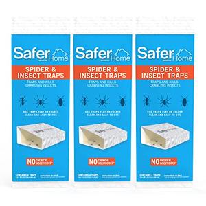 Safer Brand Safer Home SH400SR Indoor Spider, Ant, Cockroach, Centipede, and Crawling Insect 6 Traps, Blue