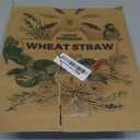 Grow Forward Premium Wheat Straw Dessert Plates - 8 Inch Reusable Hard Plastic Plates Set of 8 - Unbreakable Microwave Safe Plates for Dinner, Camping, RV, Outdoors, Patio, Kitchen Dishes - Feather