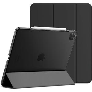 JETech Case for iPad Pro 12.9-Inch (2020/2018 Model, 4th/3rd Generation), Compatible with Pencil, Cover Auto Wake/Sleep (Black)