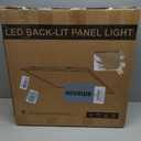 4 Pack, 2x2 LED Flat Panel Light, Commercial Drop Ceiling Troffer, 15W40W Wattage Selectable, 5CCT 3500K6500K, 010V Dimmable, Flicker-Free, ETL Listed