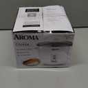 AROMA Rice Cooker, 3-Cup (Uncooked) / 6-Cup (Cooked), Small Rice Cooker, Oatmeal Cooker, Soup Maker, Auto Keep Warm, 1.5 Qt, White, ARC-363NG