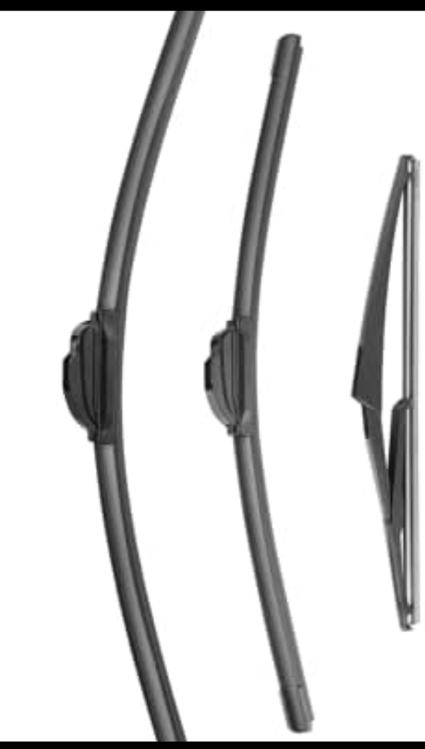 Feiyueauto Wiper Blade Replacement for Rogue 2014-2021, Windshield Wiper Blades 26"+17" With Rear Wiper 12" (Set of 3) U/J HOOK, Double Sided Rubber Strips and Longer Life