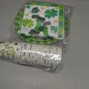 St Patricks Day Party Decorations Set Serve 24, St Patricks Day Party Supplies Kit Includes Green Shamrocks Disposable Dinner Plates, Dessert Plates, Napkins, Cups for Green Irish Party Decorations