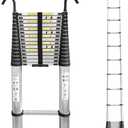 JADDUO Telescoping Ladder,22.9 FT Extension Ladder,Aluminum Lightweight Telescopic Ladder with 2 Triangle Stabilizers