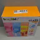 burgkidz Plastic Kids Chair, Durable and Lightweight, 9.3" Height Seat, Indoor or Outdoor Use for Toddlers Boys Girls Aged 2+ (Pink)