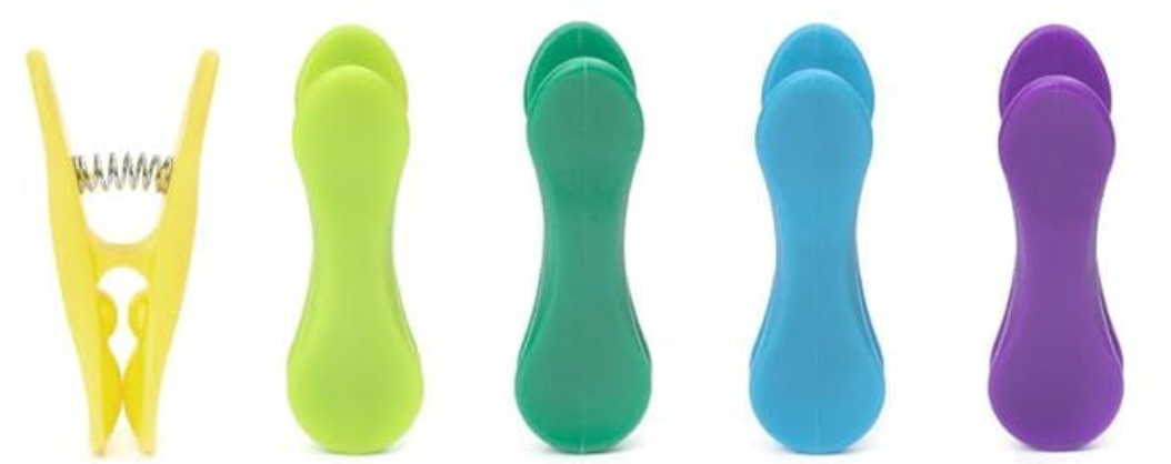 Rainbow Bag Clips 8 Count 2pack