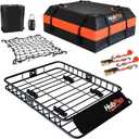 Roof Mount Cargo Carrier Basket & 15 Cu Ft. Waterproof Cargo Bag