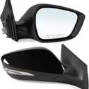 Right Passenger Side Mirror Assembly Fits 2014 2015 2016 Hyundai Elantra With Power Glass Heated Blind Spot Glass Turn Signal And Manual Folding Match to Black (6Pins)