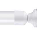 Niviy Curtain Rods for Windows 32 to 91 Inch, White Curtain Rod Set With 3 Brackets, Drapery Rods for Farmhouse, Bedroom, Kitchen, Living Room, Adjustable Easy Install