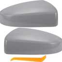 X AUTOHAUX 1 Set Car Rear View Driver Passenger Side Mirror Cover Cap Replacement Gray for NISSAN SENTRA 2007 2008 2009 2010 2011 2012 Mirror Guard Covers