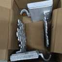 2 Pack Cast Iron Christmas Stocking Holders for Mantle, Set of 2 Heavy Duty Cast Iron Christmas Stocking Holders, Vintage Ornament Hooks Christmas Stocking Holder