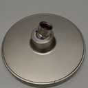 High Pressure Shower Head - Anti-Clogging Silicone Nozzles - 2.5 GPM Removable Restrictor - Easy to Clean Adjustable Replacement - easy to install with Plumbers Tape - 6 inch - Brushed Nickel Finish