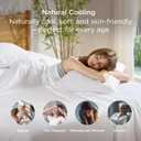 Bedsure King Size Pillow Cases Set of 2, Cooling Pillow Cases King, Rayon Derived from Bamboo White Pillowcases, Breathable & Silky Soft Cool Bedding Pillow Covers with Envelope Closure, 20x36 Inches