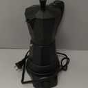 SHANGSKY Coffee Pot Electric Moka Pot 6 Cup, Espresso Coffee Maker Cafeteras Electricas Italian Coffee Maker Espresso Makers Portable Aluminum Electric Mocha Pot, Coffee Machine Moka Maker (Black)