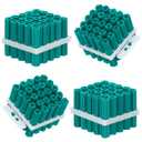 100 Pcs Expanding Plastic Concrete Anchors Screw Anchors Drywall Wall Expansion Pipe for Hollow Walls Tile Cement Bolt Expansion Tube (Green, 1/4" X 1-1/4" for #10,#11, or #12 Screws)
