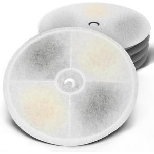 Upgraded Filter Units 3.0 for Cat Water Fountain E versweet 2S/3/3 Pro, E versweet Solo 2/Solo SE and More, Replacement Filter Activated Carbon and Fiber Cotton for Clean Water (5 Packs)