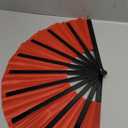 13inch Large Rave Fan Popping Fan Clacking Fans for Line Dancing, Hand Fans for Women Foldable, Boots on The Ground Fan, Portable for Outdoor, Wedding, Party, Decoration(Red+Black Ribs,5Pack)
