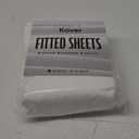 Linteum Textile Supply White Fitted Sheet Twin 36x80x9 Inches 1-Pack Poly Cotton Blend 180 Thread Count Durable Breathable Easy Care Bottom Sheets for Hospitals, Hotels, Healthcare, Spa (36"x80"x9" Fitted Sheet)