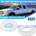 X AUTOHAUX 2 Pcs Front Lower Suspension Coil Spring Insulator E8TZ-5414-B for Ford F150 F250 F350 Super Duty Lower Spring Insulator Upper Bracket Insulator RWD Model Only
