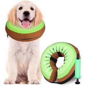 Soft Cone for Dogs, Dog Surgery Collar, Inflatable Dog Cone Collar, Dog Donut Collar, Blow Up Pet E Collar, Protective Inflatable Collar for Dogs, Recovery Collar for Dogs, Size XL