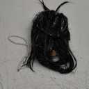 Spooktacular Creations Halloween Black Spiked Rock in Roll Wig with Earrings and Necklace,80s Diva Wig Women Rockstar for Adult Big Spiky Hair Black Rock Star Costume Cosplay Dress-up Party Accessory