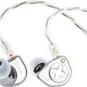 Linsoul SIMGOT EW300 1DD+1Planar+1PZT Hybrid Driver in Ear Monitor, Wired Earbuds IEM, Gaming Earbuds with Detachable Nozzles, Silver-Plated OFC IEM Cable for Audiophile Musician (Standard Edition)