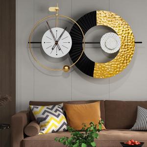 31X18inch Wall Clock Modern Large Clocks Battery Operated Big Time Clocks Light Luxury Stylish Design Vintage Wall Watch for Living Room, Bedroom, Office,Kitchen,Office