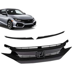 ANDPLAY Front Bumper Hood Grille Guards Fit Honda Civic 2016-2018