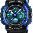 Kids Digital Watches, LED Waterproof Sports Watches for Kids- Best Gifts for Boys (Blue)