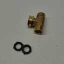 3/4 GHT Threaded Brass Swivel Pipe Fitting Tee T 3-way 3/4" GHT Male  3/4" GHT Female  3/4" GHT Male Adapter