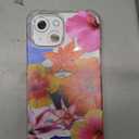 Cute Cat Phone Case for iPhone 15 Black Cat Case Cover Clear Phone Case w/Four Corner Reinforced Shockproof Girly Women Phone Cover Transparent Preppy Phone Case with Design