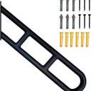 Stair Handrails for Outdoor Steps, U-Shaped Hand Railings for 1-3 Steps,Wall Mounted Stair Railing with 2 Anti-Skid Crossbar for Kids, Elderly, Pregnant Women, Disabled (U Shape1 Pack)