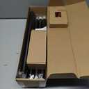 KAMANINA Black Curtain Rods for Windows 72 to 144 Inches (6-12ft), 1 Inch Heavy Duty Curtain Rod 32 to 144, Long Decorative Single Drapery Rods, Twisted Cage End