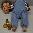 KAWAYII 26 Inch African American Standable Reborn Toddler Baby Doll Boy Realistic Newborn Doll Soft Vinyl Real Looking Reborn Baby Toy Gift Set for Kids Age 3+