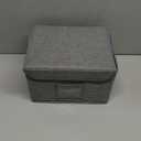 Remowith Greeting Card Organizer, Card Organizer Box with 40 Dividers, 168 Label Stickers, Stylish Greeting Card Storage Box for Effortlessly Collecting Greeting Cards. 1 Pack, Grey