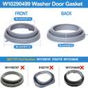 Upgraded W10290499 Washer Door Seal Bellow Compatible with Whirlpool Duet Washer Door Seal WFW9150WW01 WFW9150WW00 WPW10381562 MHWE200XW00 Maytag Whirlpool Front Load Washing Machine Seal Parts