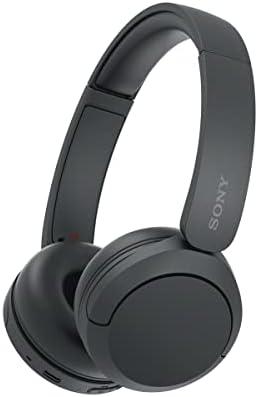 Sony WH-CH520 Wireless Headphones Bluetooth On-Ear Headset with Microphone and up to 50 Hours Battery Life with Quick Charging, Black