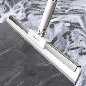 Rubber Squeegee Broom for Floor,62" Long Handle Window Squeegee, Silicone Pet Hair Remover,Magic Squeegee Broom for Indoor Cleaning,Cleans Glass, Hair, fine dust, Liquids, Suitable Smooth Floors, Rugs (Large (1 in 1))