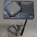 ESR for AirPods 4 Case, Compatible with AirPods 4th Generation Case (2024), Compatible with MagSafe, Powerful Drop Protection, Magnetic Lid, Cyber Series, Desert Titanium,Gray