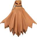 Oogie Boogie Cloak Hooded Robe Cape Christmas Cosplay Costume for Adult