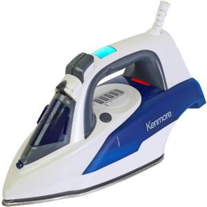 Kenmore Digital Steam Iron - Electric Plancha With Steamer For Clothes, Ironing & Steaming Garment Vertically, Stainless Steel Soleplate, 9 Fabric Presets, 1725 Watt, 3-Way Anti-Drip & Auto Shut Off
